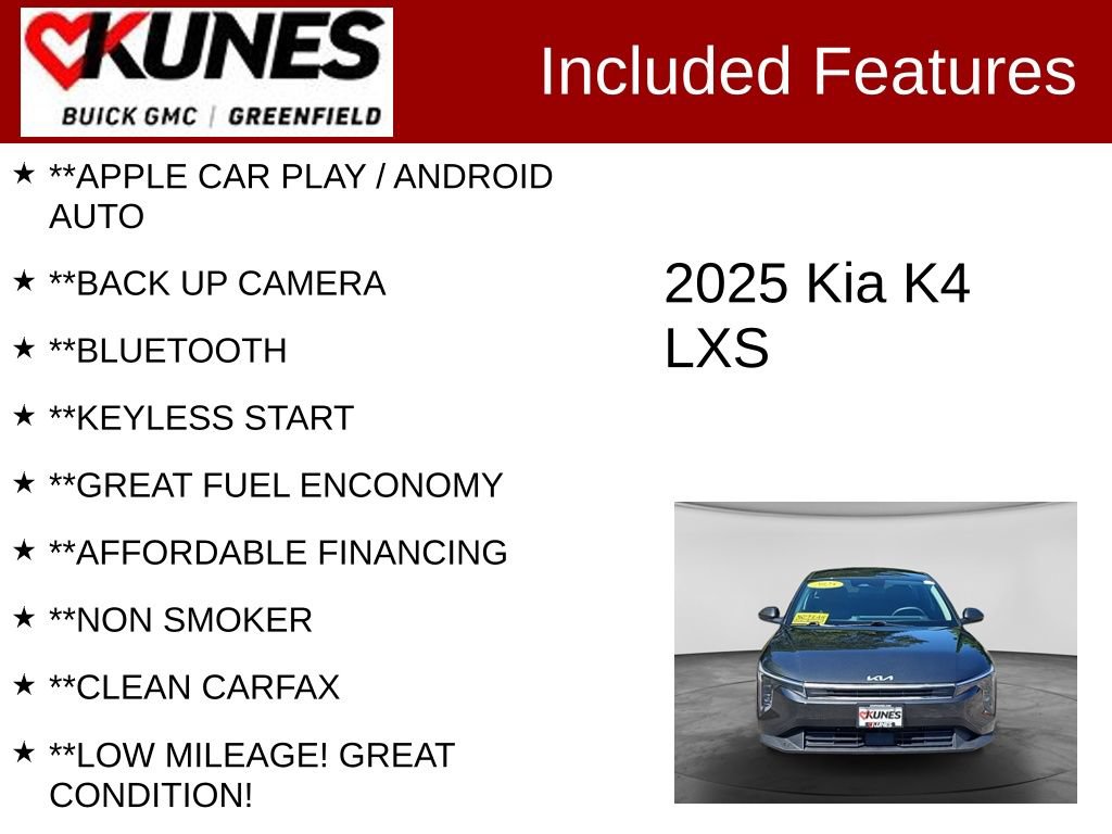 Used 2025 Kia K4 FWD image 2
