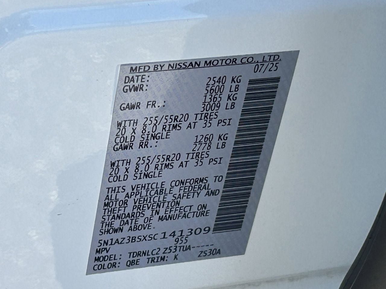 Certified 2025 Nissan Murano SV w/ Cargo Package image 36