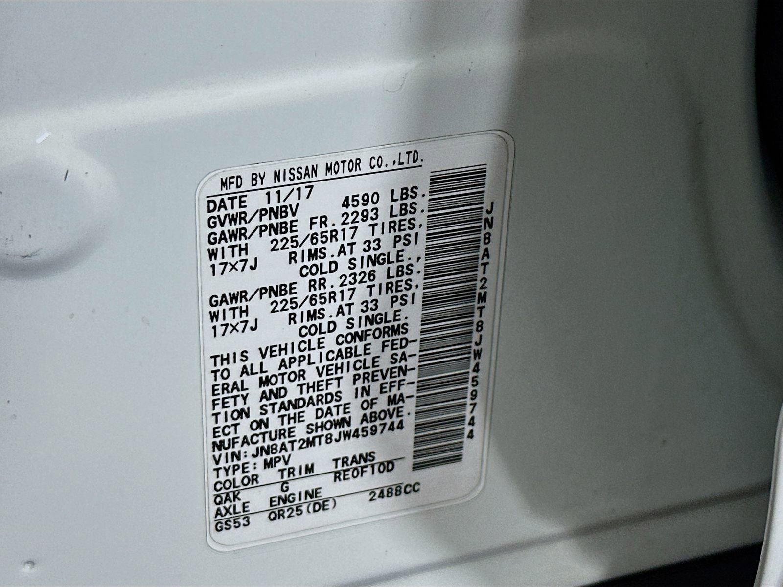 Used 2018 Nissan Rogue S image 31