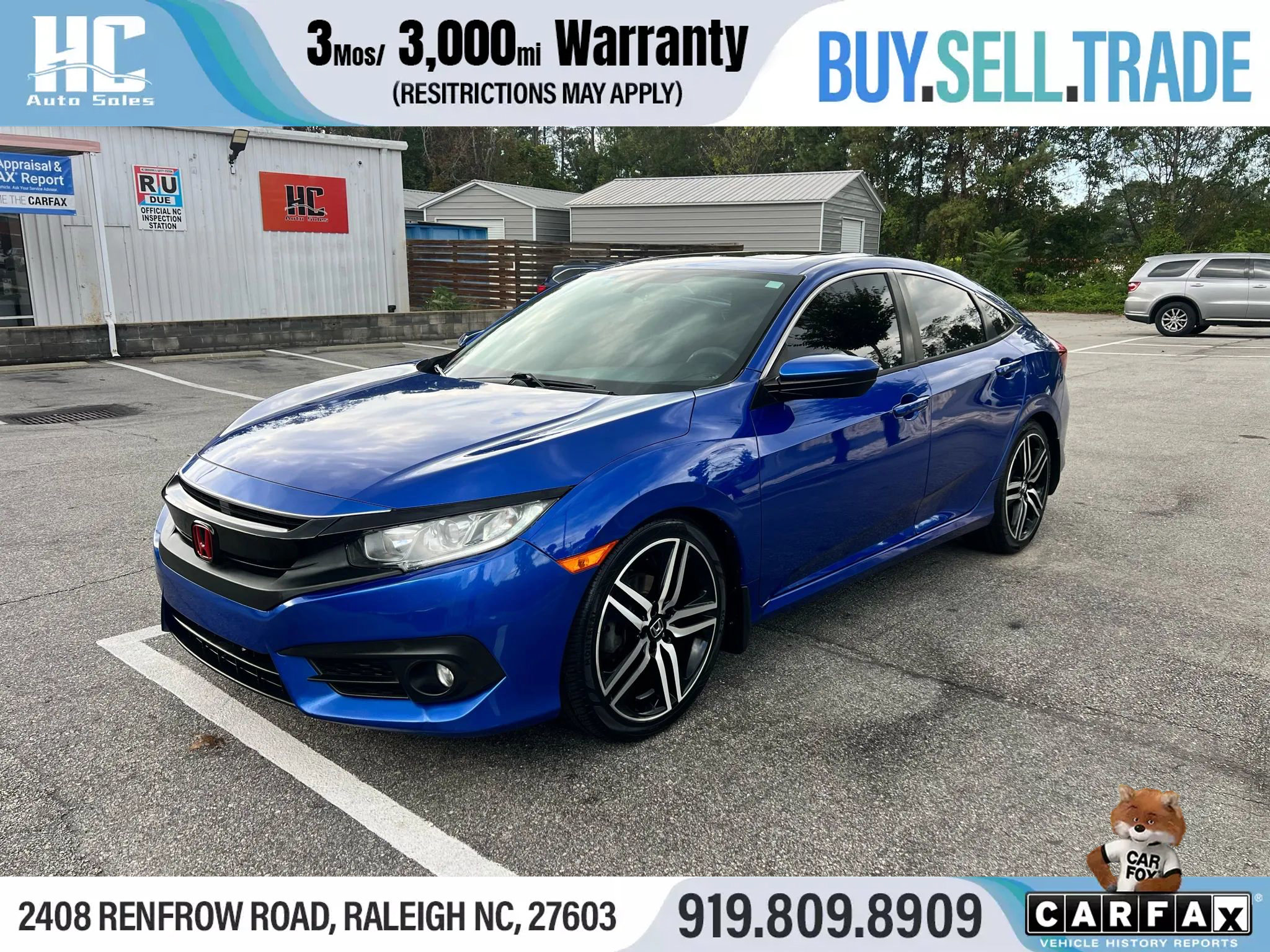 Used 2017 Honda Civic EX-T