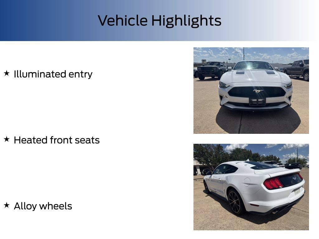 Used 2020 Ford Mustang Premium w/ Wheel & Stripe Package RWD image 12