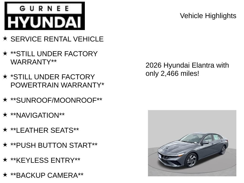 Used 2026 Hyundai Elantra Limited FWD image 7