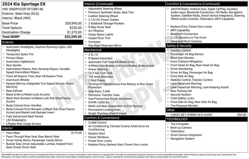 Certified 2024 Kia Sportage EX AWD/4WD image 7
