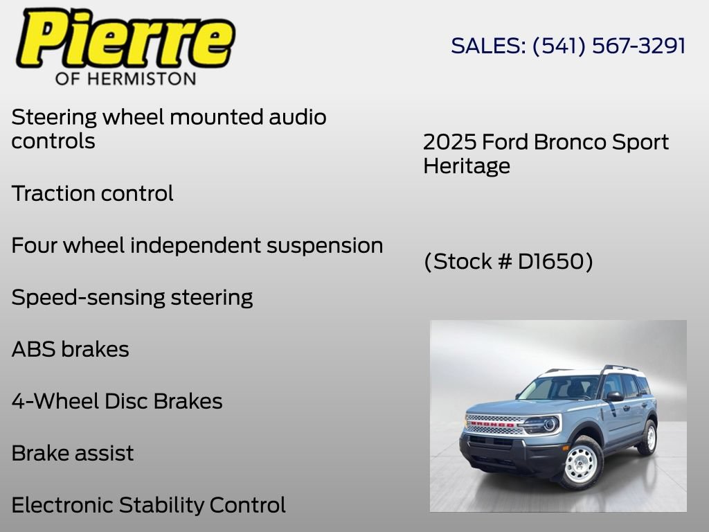 New 2025 Ford Bronco Sport Heritage AWD/4WD image 12