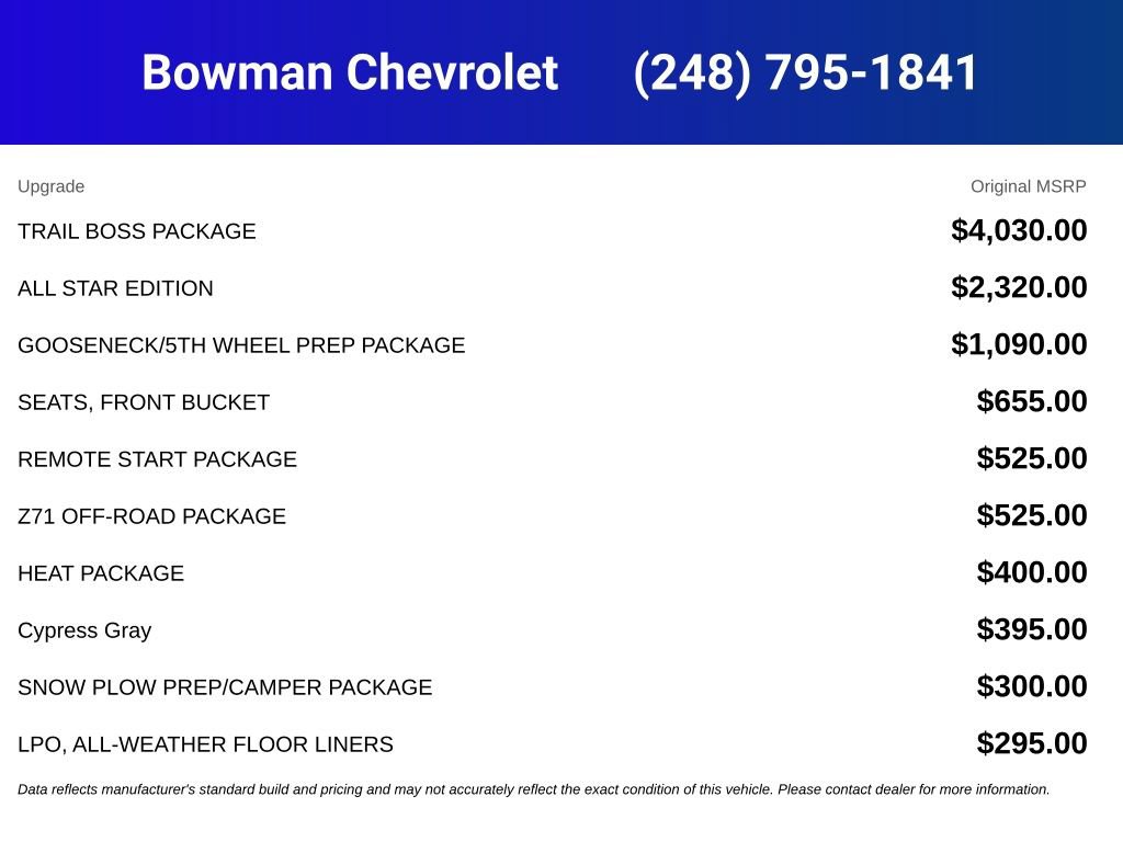 New 2026 Chevrolet Silverado 2500 LT w/ Trail Boss Package AWD/4WD image 5
