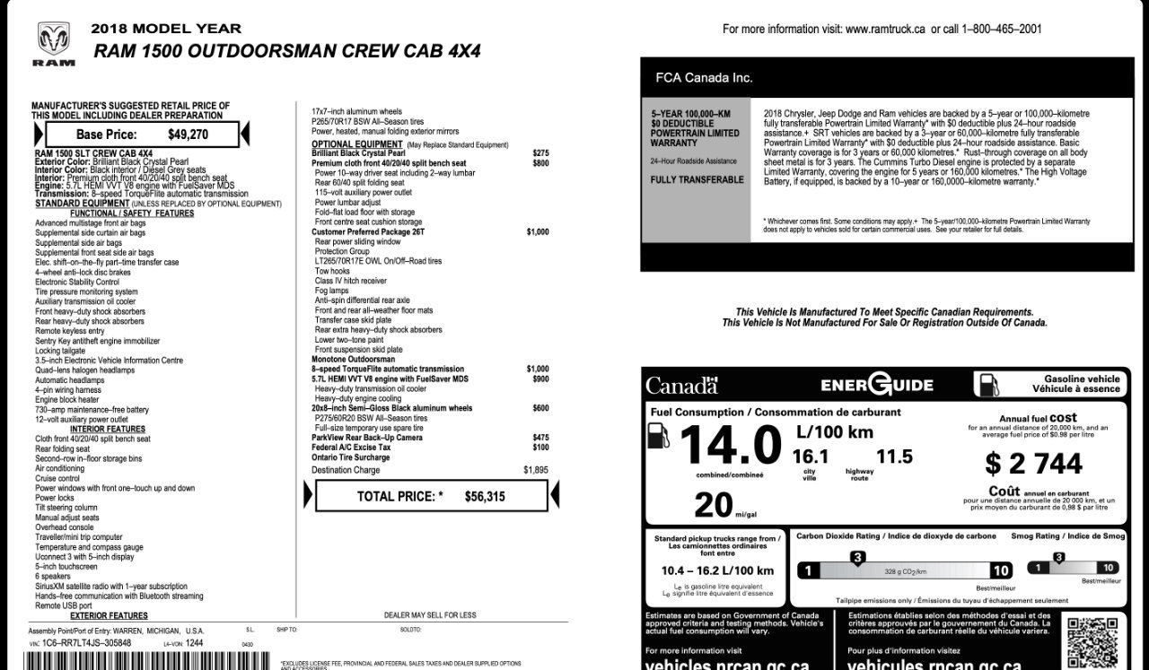 Used 2018 RAM 1500 Outdoorsman image 9