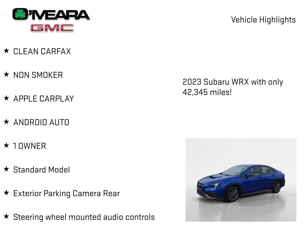 Used 2023 Subaru WRX AWD/4WD image 7