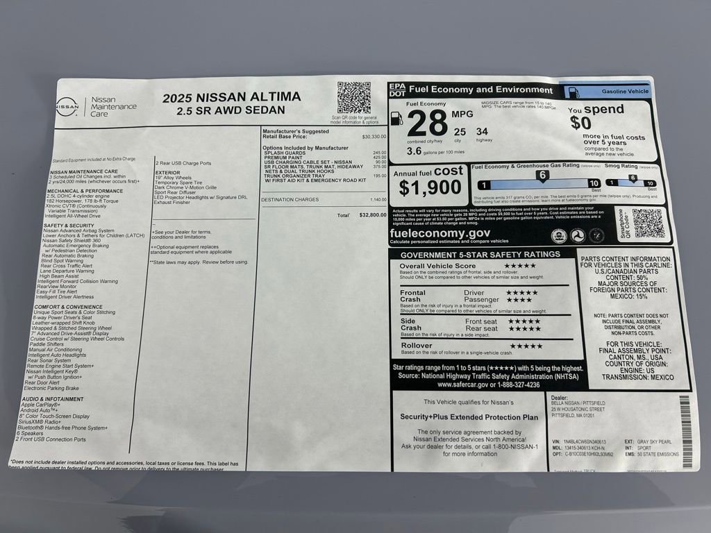 Used 2025 Nissan Altima 2.5 SR image 33