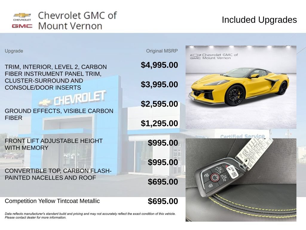 New 2026 Chevrolet Corvette Z06 w/ Stealth Interior Trim Package RWD image 6