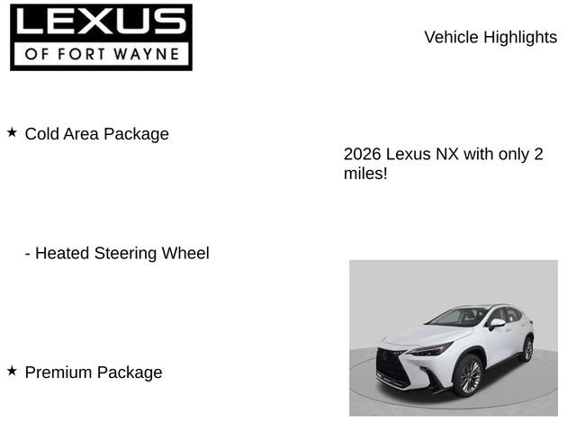 New 2026 Lexus NX 350 AWD w/ Premium Package image 7