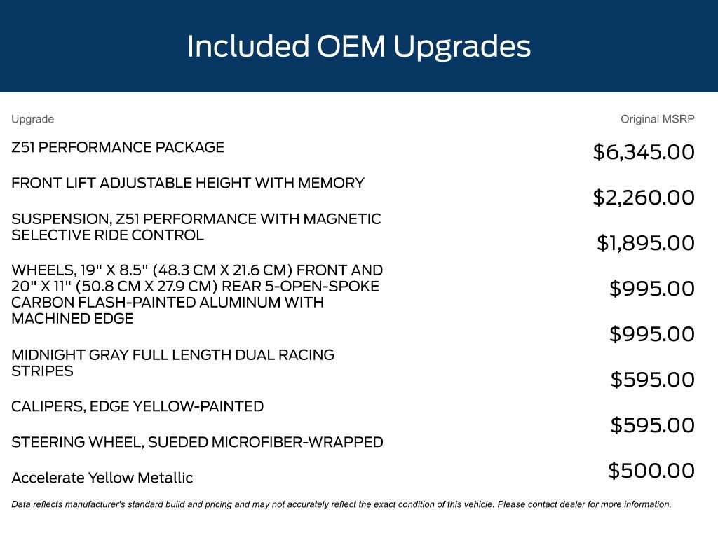 Used 2022 Chevrolet Corvette Stingray Premium Conv w/ Z51 Performance Package RWD image 11