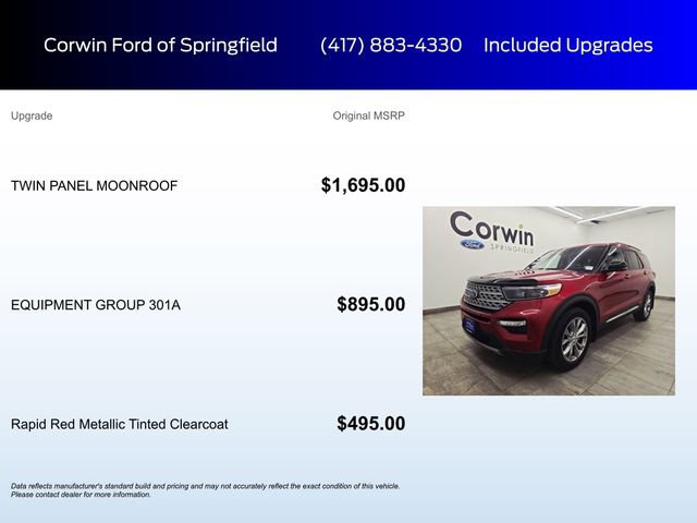 Certified 2022 Ford Explorer Limited w/ Equipment Group 301A AWD/4WD image 5