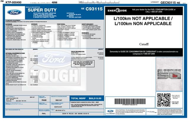 Used 2016 Ford F450 Platinum w/ Platinum Package image 48