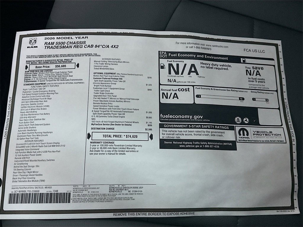 New 2026 RAM 5500 Tradesman w/ Chrome Appearance Group image 19