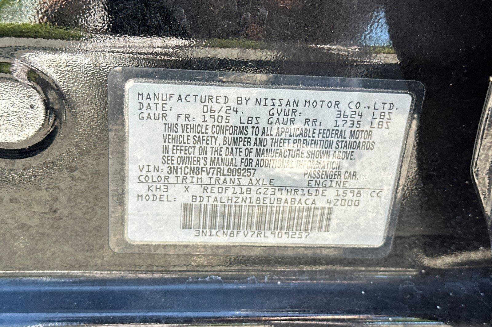 Certified 2024 Nissan Versa SR FWD image 27