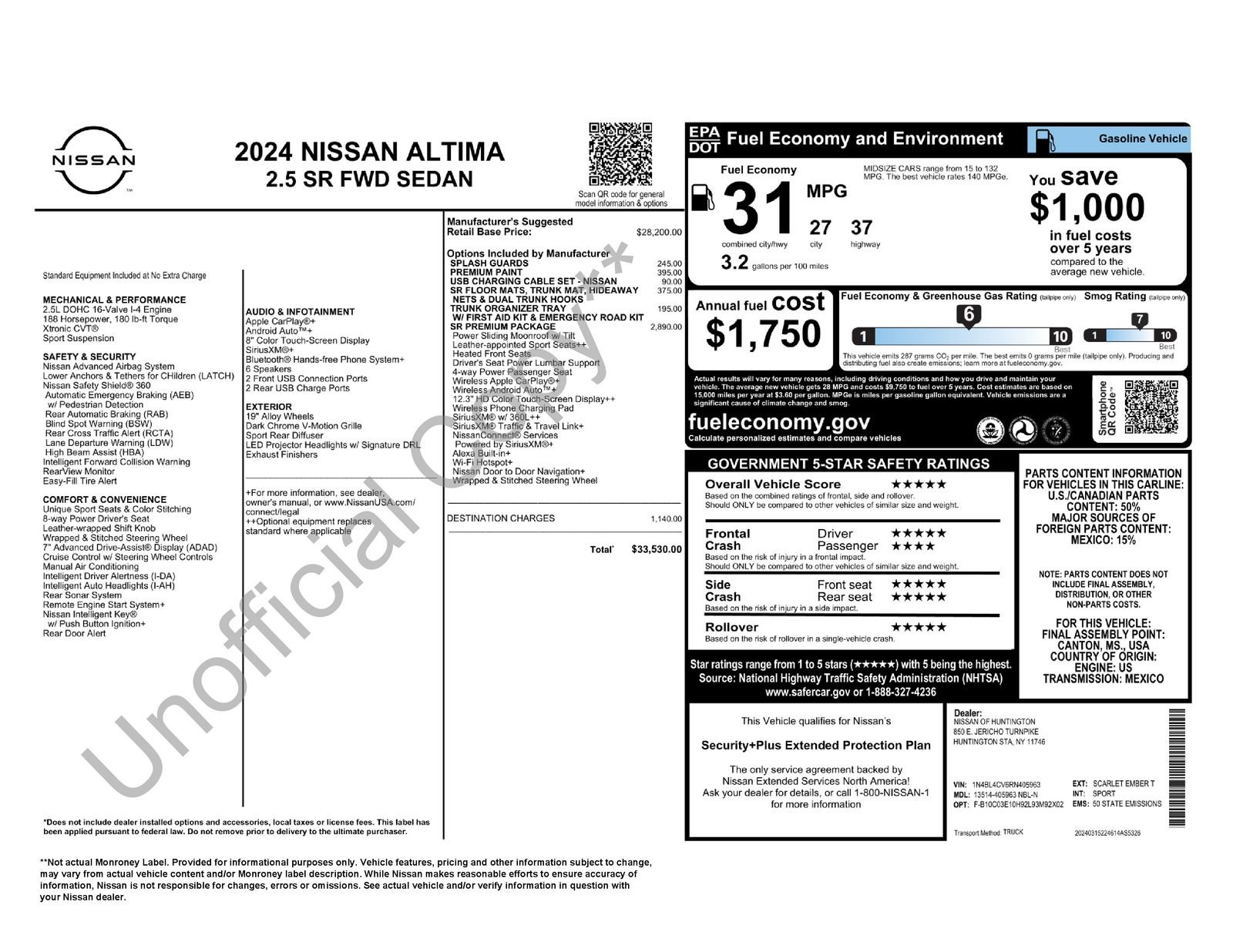 Used 2024 Nissan Altima 2.5 SR w/ SR Premium Package FWD image 11