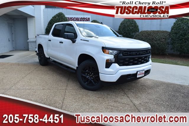 New 2026 Chevrolet Silverado 1500 Custom w/ Turbomax Blackout Package AWD/4WD image 1