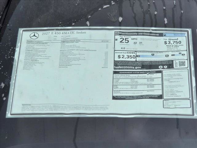 New 2027 Mercedes-Benz E 450 4MATIC Sedan image 17