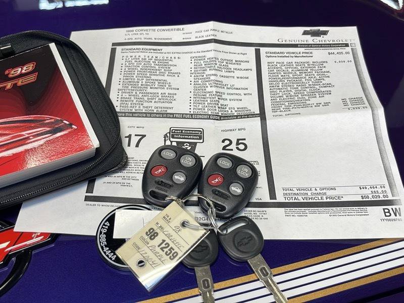 Used 1998 Chevrolet Corvette Convertible w/ Memory Pkg RWD image 49