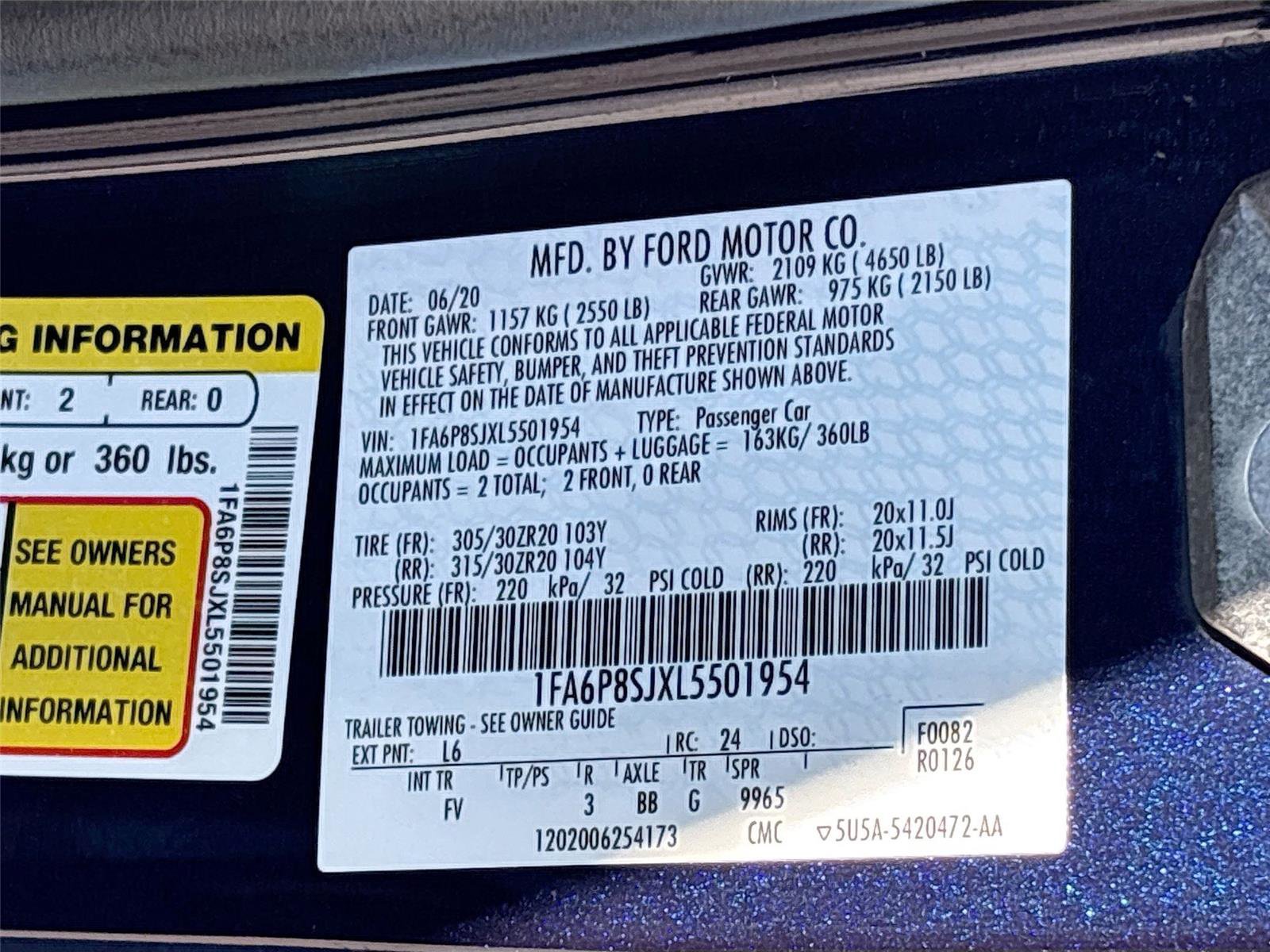 Used 2020 Ford Mustang Shelby GT500 w/ Carbon Fiber Track Pack image 33