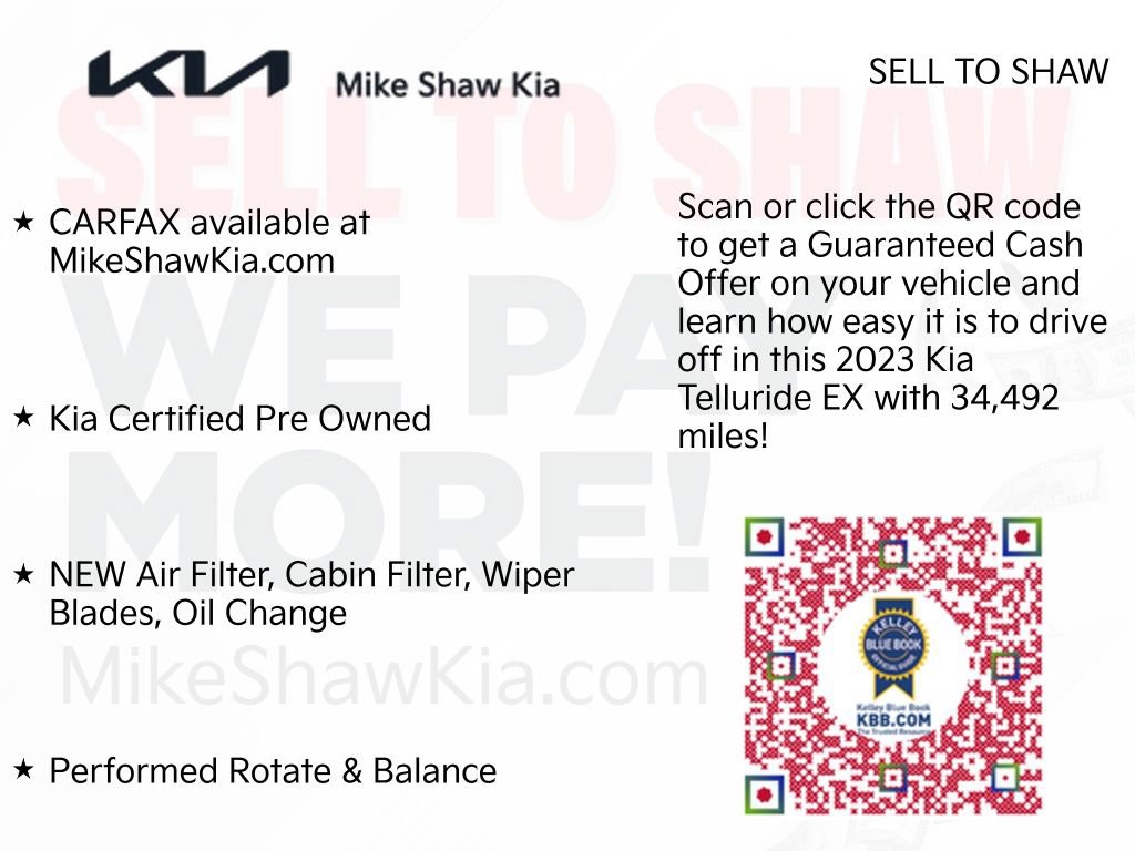 Certified 2023 Kia Telluride EX w/ EX Captain's Chair Package FWD image 14