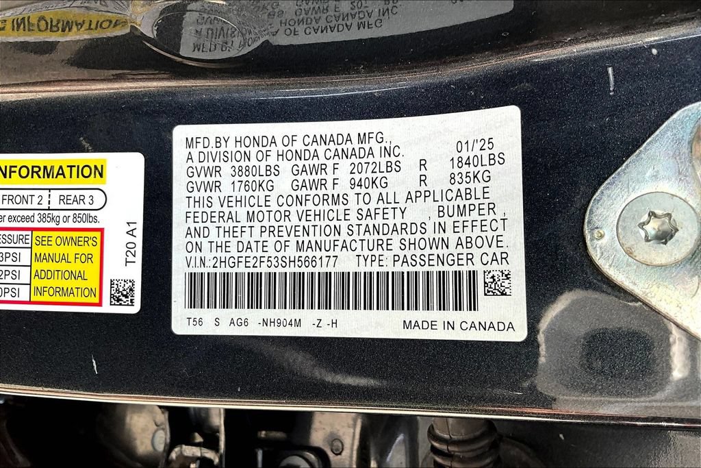 Used 2025 Honda Civic Sport image 20