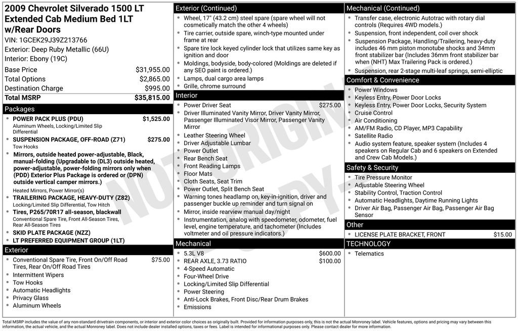 Used 2009 Chevrolet Silverado 1500 LT w/ Power Pack Plus image 3