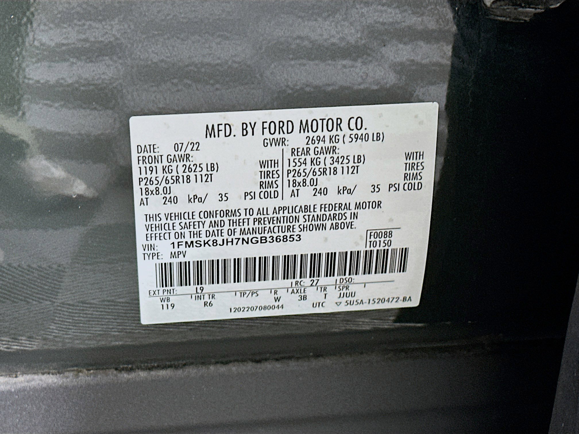 Used 2022 Ford Explorer Timberline AWD/4WD image 12