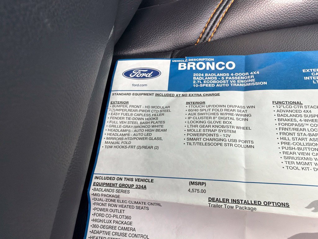 Used 2024 Ford Bronco Badlands AWD/4WD image 39