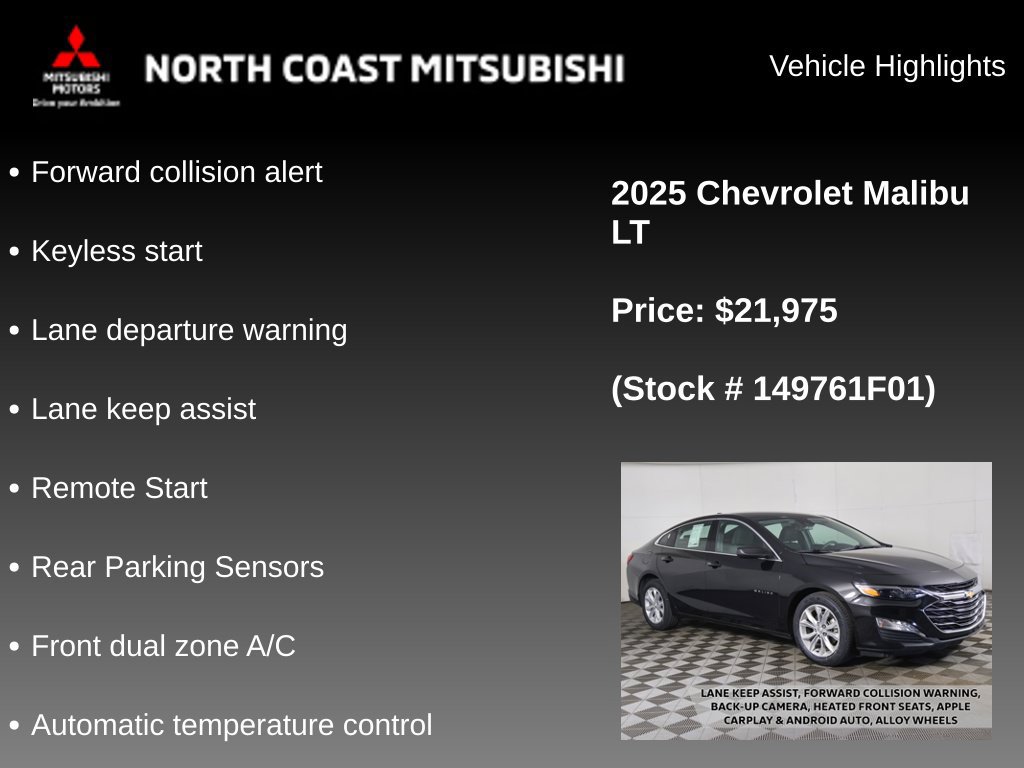 Used 2025 Chevrolet Malibu LT FWD image 2
