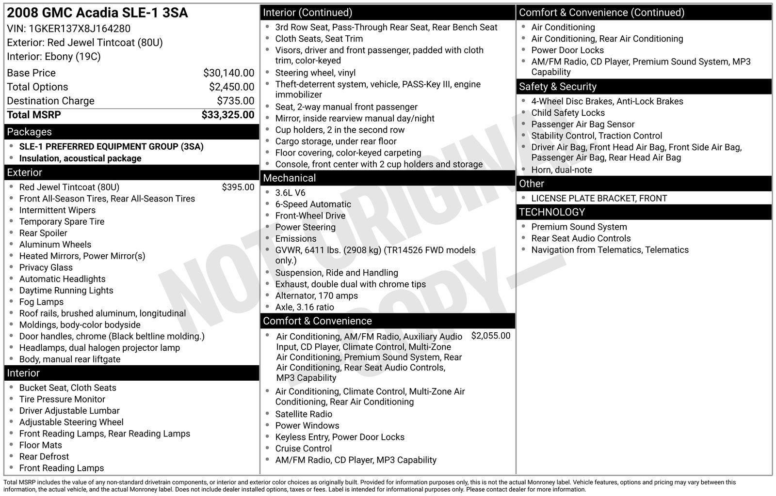 Used 2008 GMC Acadia SLE image 2