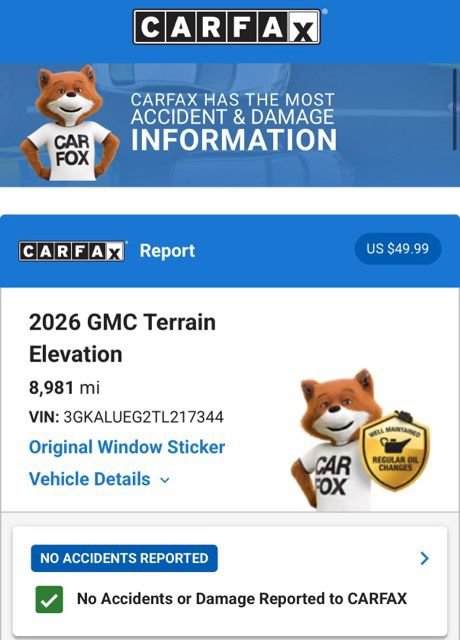 Used 2026 GMC Terrain Elevation w/ Black Edition AWD/4WD image 7