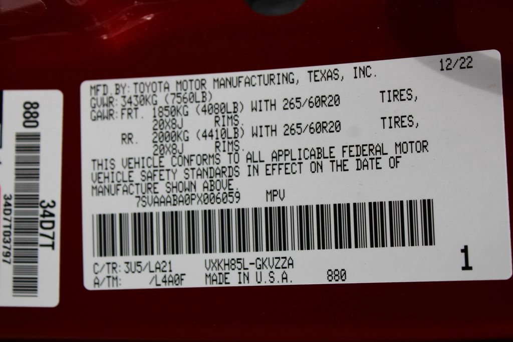 Certified 2023 Toyota Sequoia Platinum AWD/4WD image 82