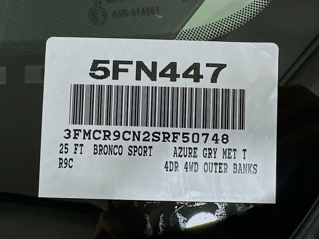 New 2025 Ford Bronco Sport Outer Banks w/ Outer Banks Tech Package+ AWD/4WD image 21