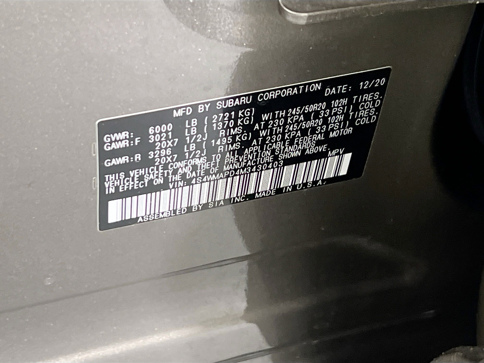 Used 2021 Subaru Ascent Limited w/ Technology Package image 33