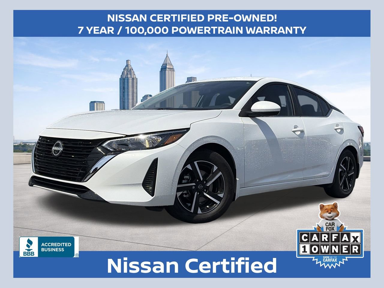 Certified 2025 Nissan Sentra SV FWD image 1