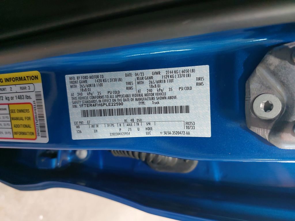 Used 2023 Ford Ranger XLT w/ Equipment Group 302A High image 36