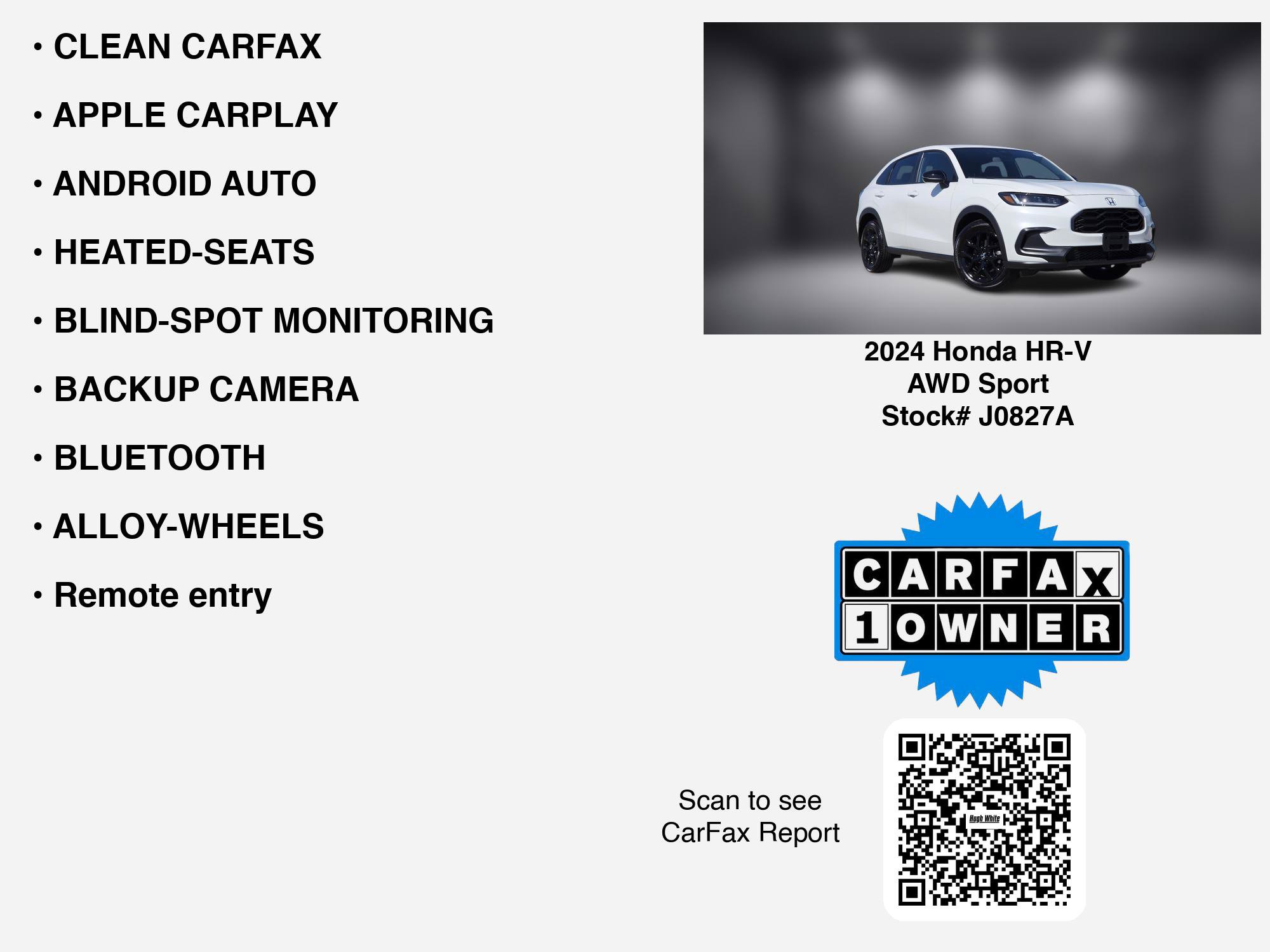 Used 2024 Honda HR-V Sport image 7