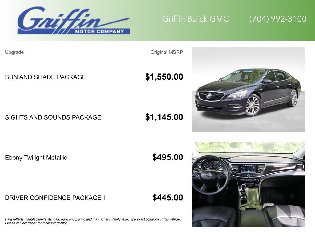 Certified 2019 Buick LaCrosse Essence w/ Sun and Shade Package AWD/4WD image 6