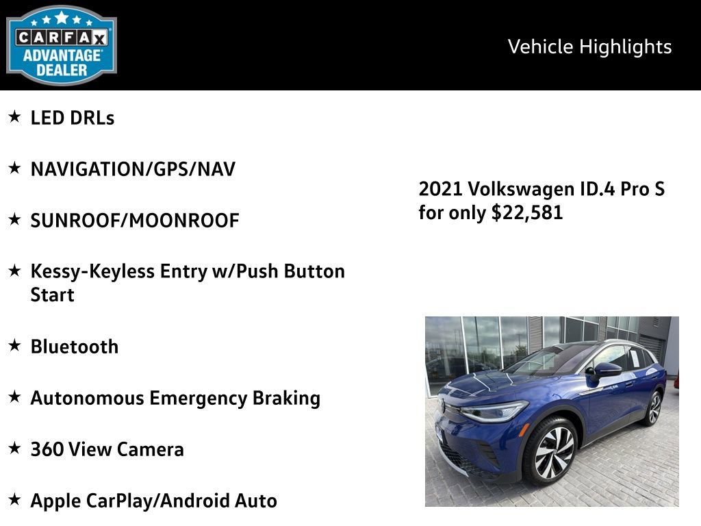 Certified 2021 Volkswagen ID.4 Pro S w/ Gradient Package AWD/4WD image 4