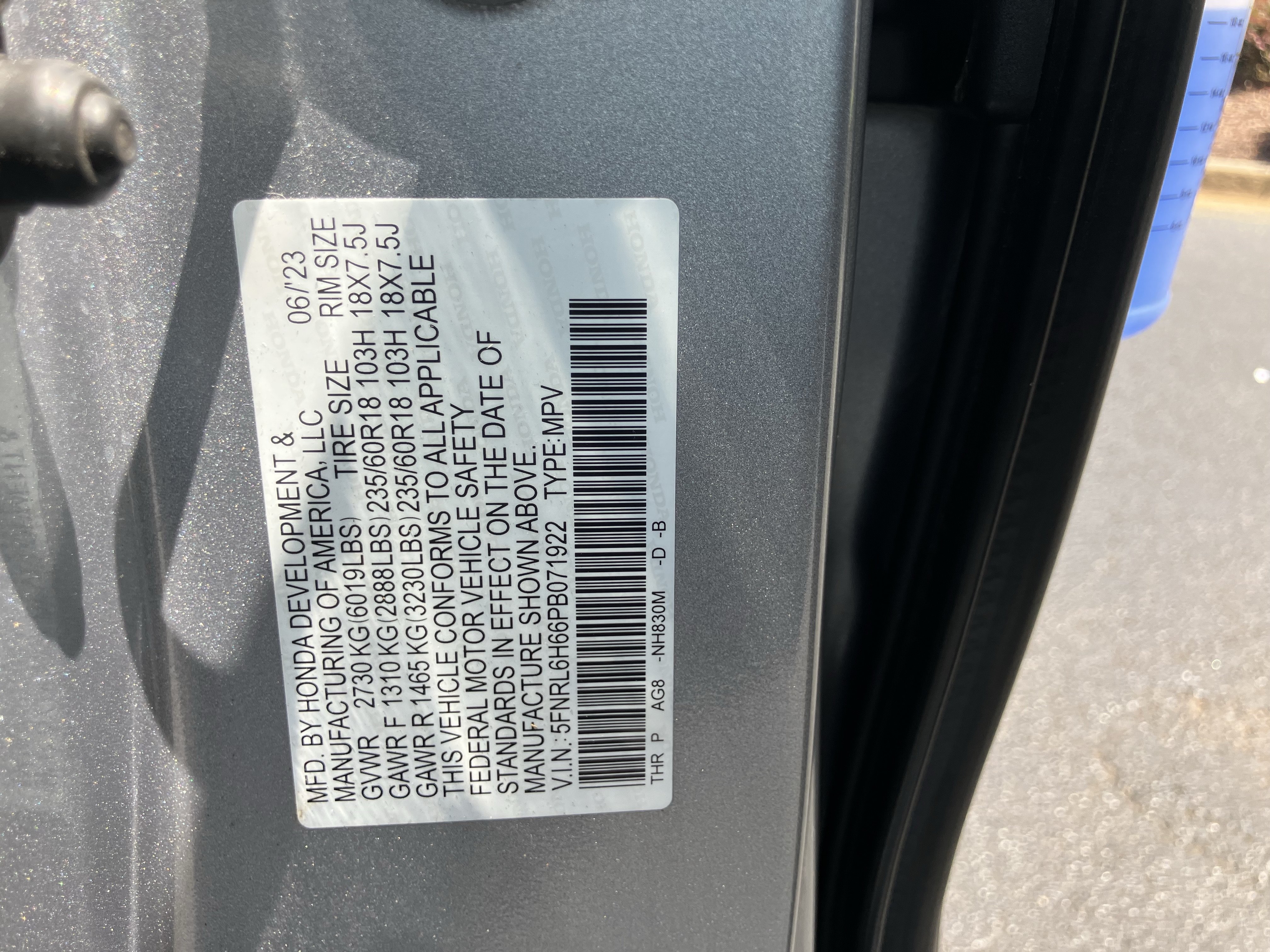 Certified 2023 Honda Odyssey EX-L image 35