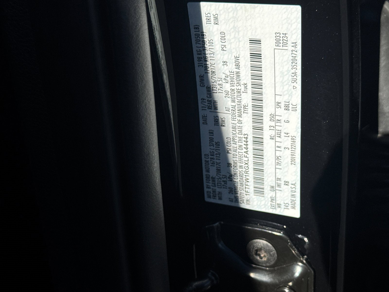 Used 2020 Ford F150 Raptor w/ Equipment Group 802A Luxury image 29