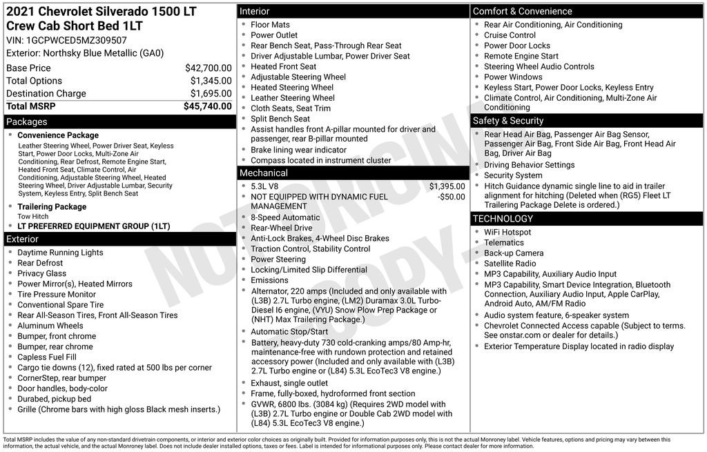 Used 2021 Chevrolet Silverado 1500 LT RWD image 6