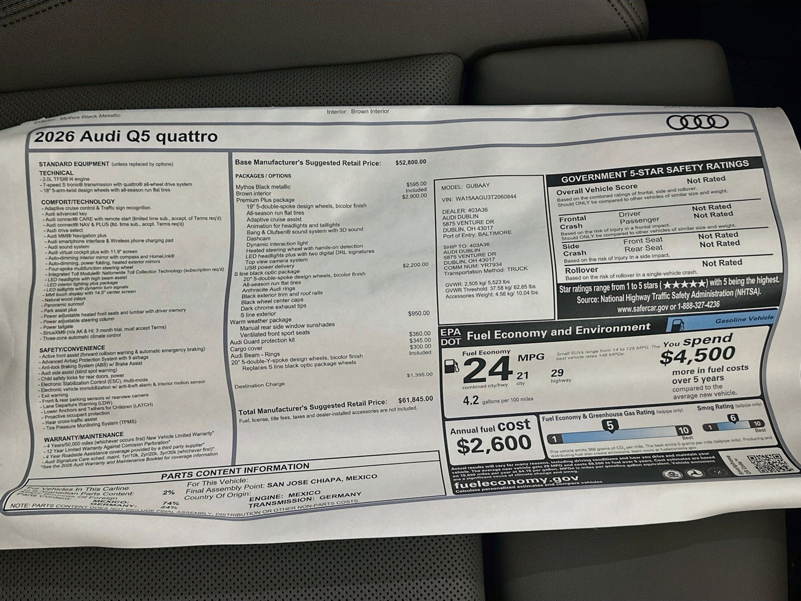 New 2026 Audi Q5 Premium Plus AWD/4WD image 48