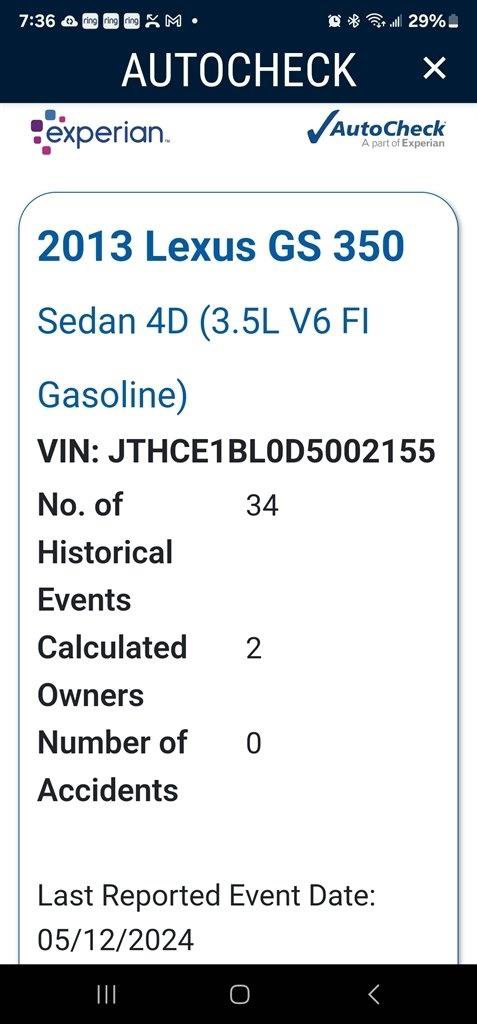 Used 2013 Lexus GS 350 AWD w/ Luxury Pkg w/Cold Weather Pkg image 33