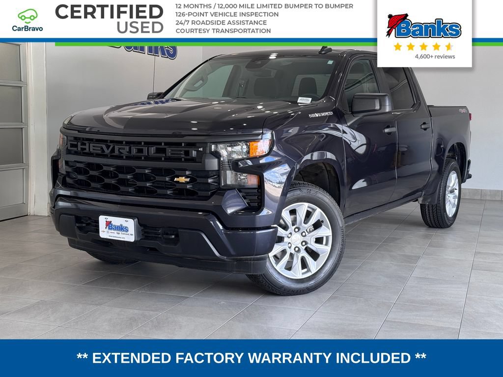 Certified 2023 Chevrolet Silverado 1500 Custom AWD/4WD image 1