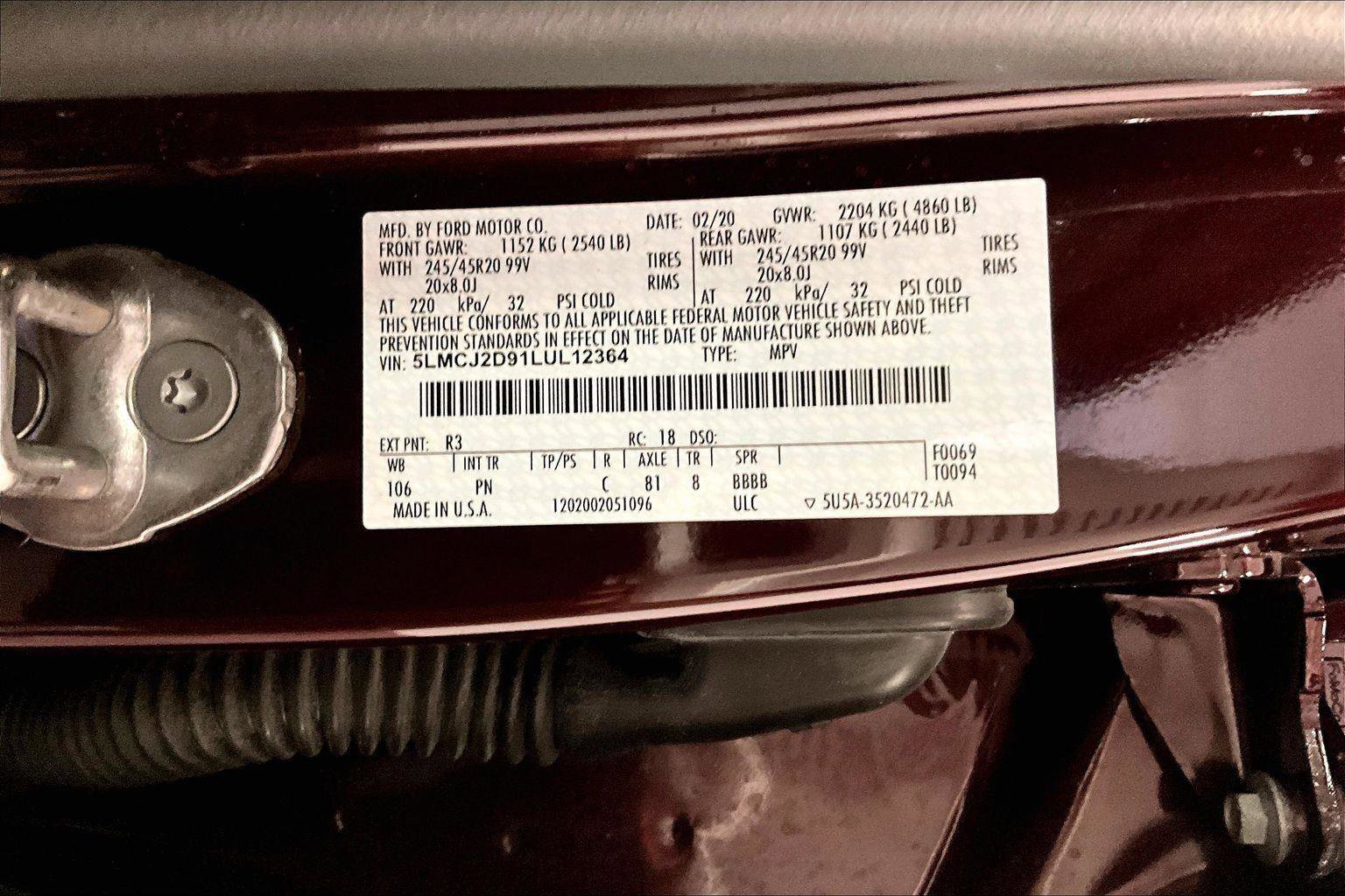 Used 2020 Lincoln Corsair Reserve w/ Elements Package image 32