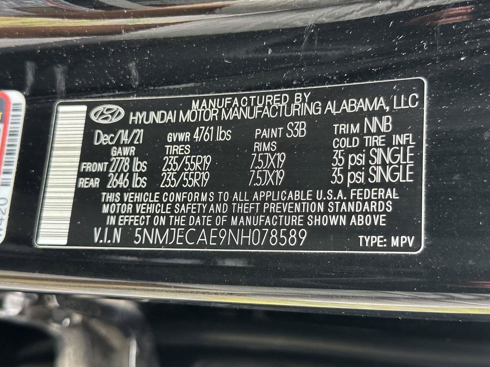 Certified 2022 Hyundai Tucson Limited w/ Cargo Package AWD/4WD image 15