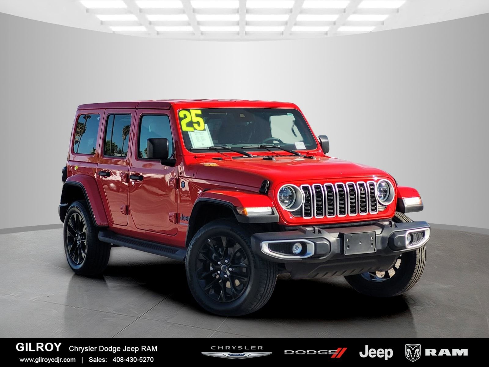 Used 2025 Jeep Wrangler Sahara 4xe image 1