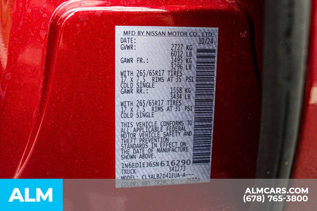 Used 2025 Nissan Frontier SV RWD image 40
